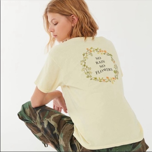 Urban Outfitters Tops Uo Bdg No Rain No Flowers Graphic Tee Top Poshmark